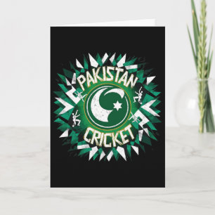 Pakistan Crickettröja Cricket Flagga För Pakistan Kort
