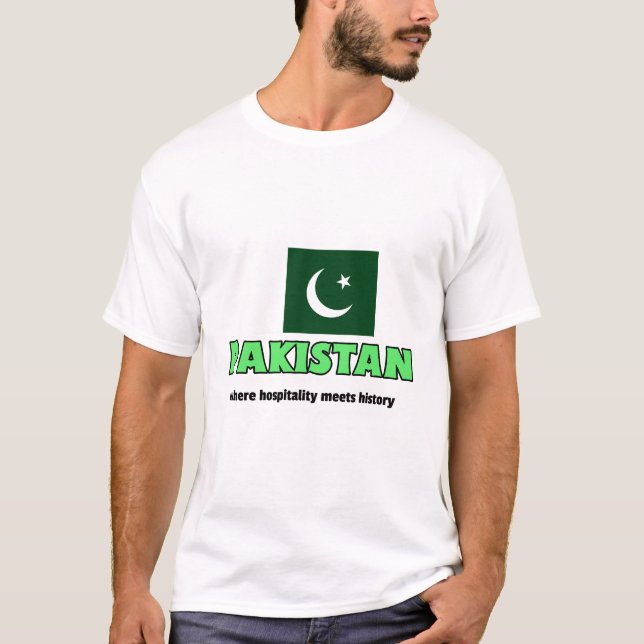 Pakistan där gästfrihet t shirt (Framsida)