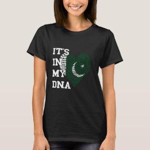 Pakistan Det Finns I Mitt DNA Hjärta Pakistansk Fl T Shirt