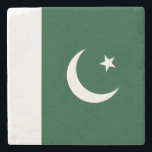 Pakistan Flag Stenunderlägg<br><div class="desc">Patriotic flag of Pakistan.</div>