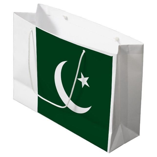 Pakistan Flagga (Framsidan Vinklad)
