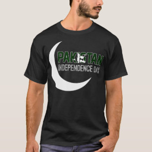 Pakistan Flagga 14 augusti Clothing Lycklig Indepe T Shirt