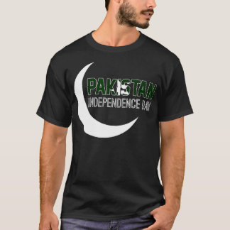 Pakistan Flagga 14 augusti Clothing Lycklig Indepe T Shirt