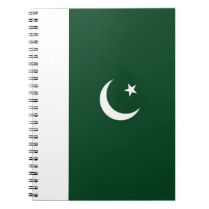 Pakistan flagga anteckningsbok