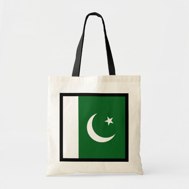 Pakistan Flagga Bag Tygkasse (Framsidan)