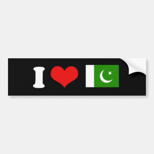 Pakistan flagga bildekal