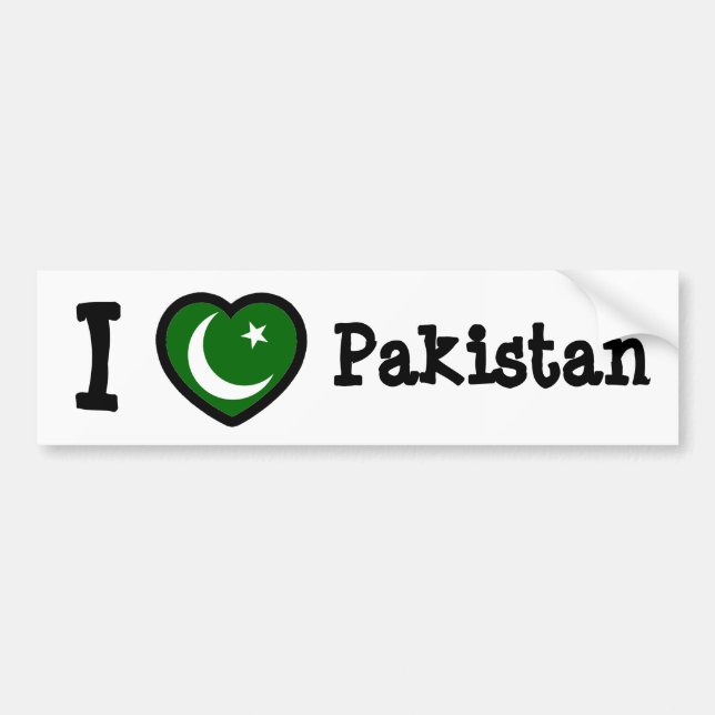 Pakistan Flagga Bildekal (Framsidan)