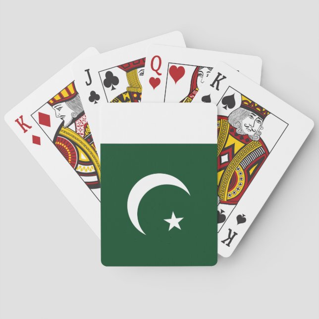 Pakistan Flagga Casinokort (Baksidan)