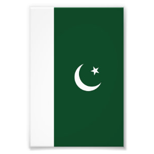 Pakistan flagga fototryck