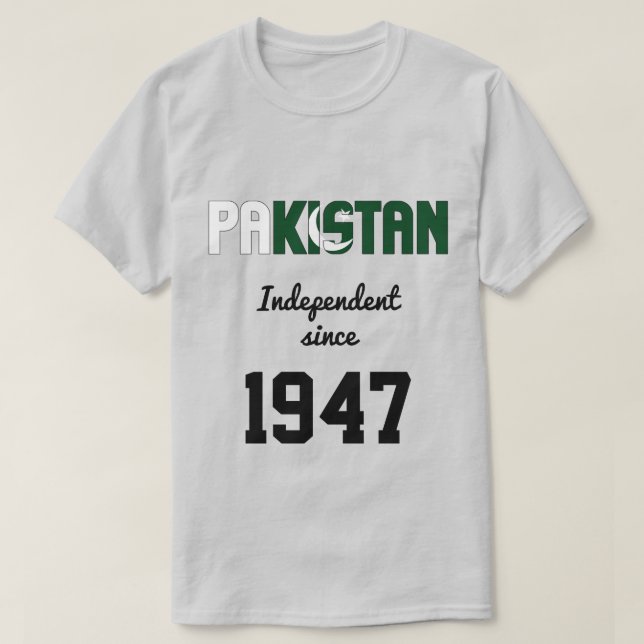 Pakistan Flagga Independence Firande T Shirt (Design framsida)