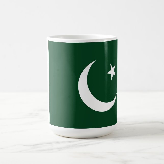 Pakistan flagga kaffemugg (Center)