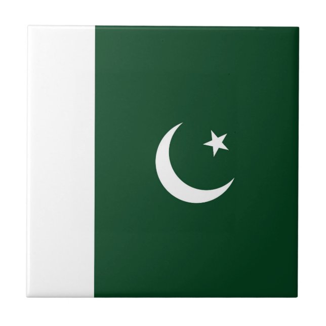 Pakistan flagga kakelplatta (Framsidan)