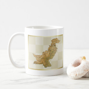 Pakistan flagga + Kartamugg Kaffemugg