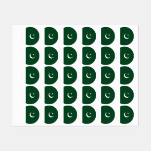 Pakistan flagga klistermärke