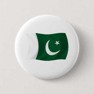 Pakistan Flagga-knapp Knapp