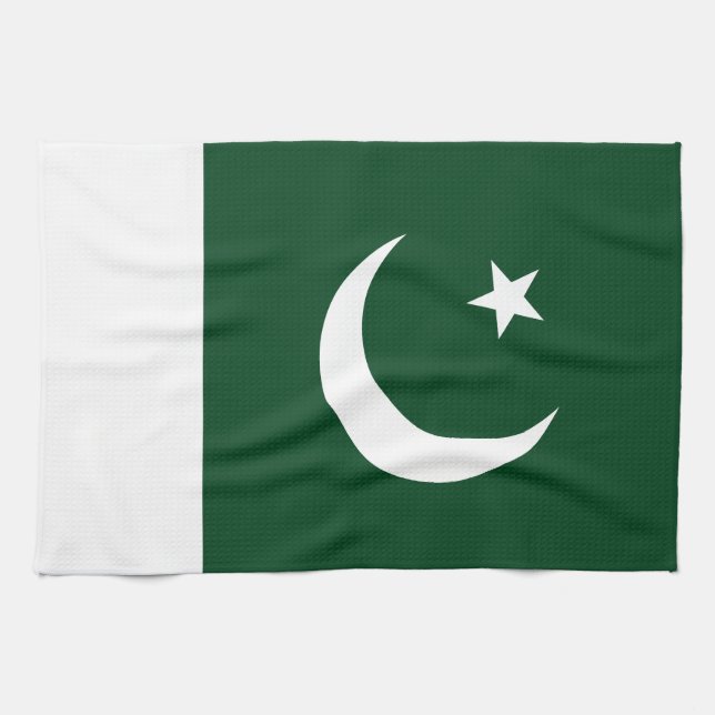 Pakistan Flagga Kökshandduk (Horisontell)