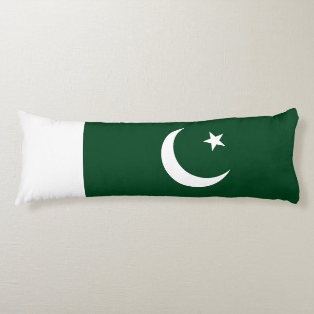 Pakistan Flagga Kroppskudde (Framsidan)