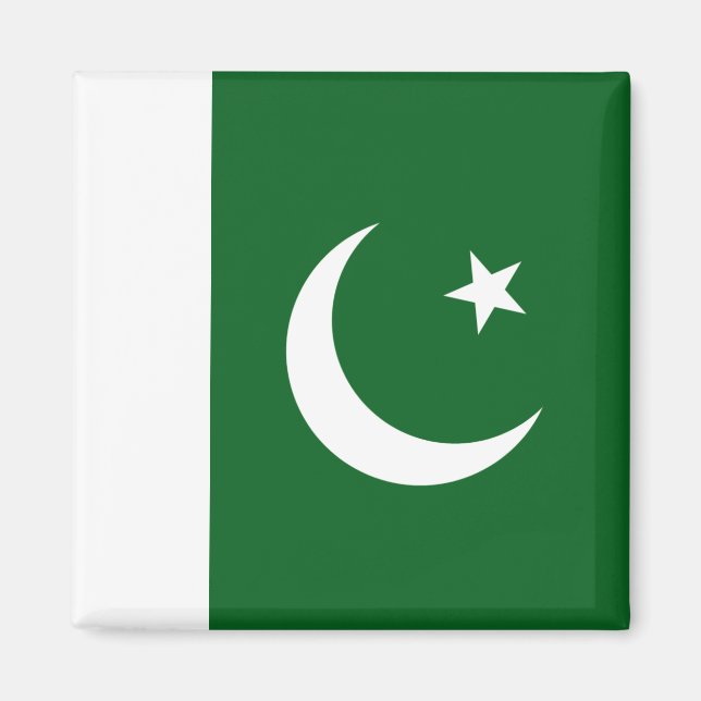 Pakistan Flagga Magnet (Framsidan)