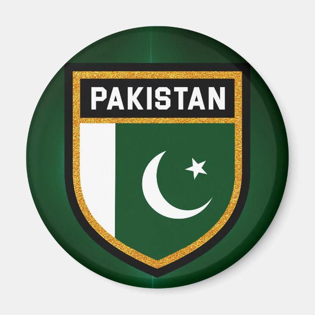 Pakistan Flagga Magnet (Framsidan)
