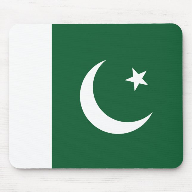 Pakistan Flagga Mousepad Musmatta (Framsidan)