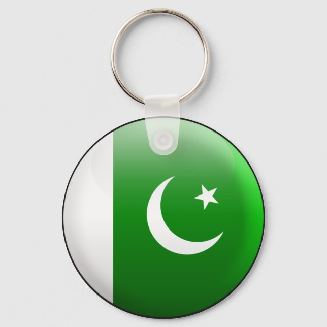 Pakistan Flagga Nyckelring (Framsida)