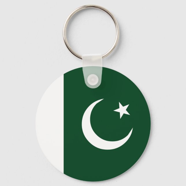 Pakistan Flagga Nyckelring (Framsida)