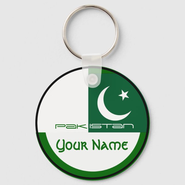 Pakistan - FLAGGA Nyckelring (Framsida)