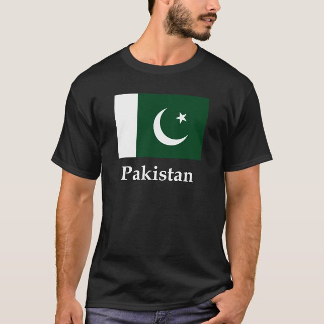 Pakistan flagga och namn tröja (Framsida)