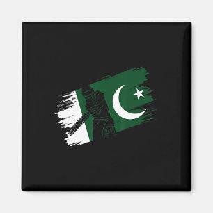 Pakistan Flagga Pakistan Cricket Fan Spelare Träna Magnet
