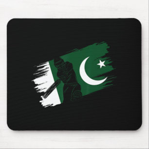 Pakistan Flagga Pakistan Cricket Fan Spelare Träna Musmatta