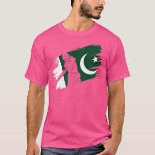 Pakistan Flagga Pakistan Cricket Fläkt Player Coac T Shirt