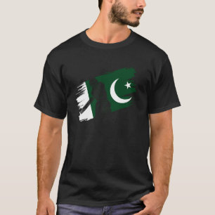Pakistan Flagga Pakistan Cricket Fläkt Player Coac T Shirt