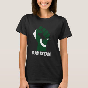 Pakistan Flagga Pakistansk Stolthet Handfist Pakis T Shirt