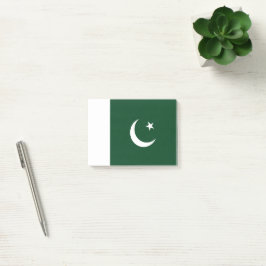 Pakistan flagga post-it block