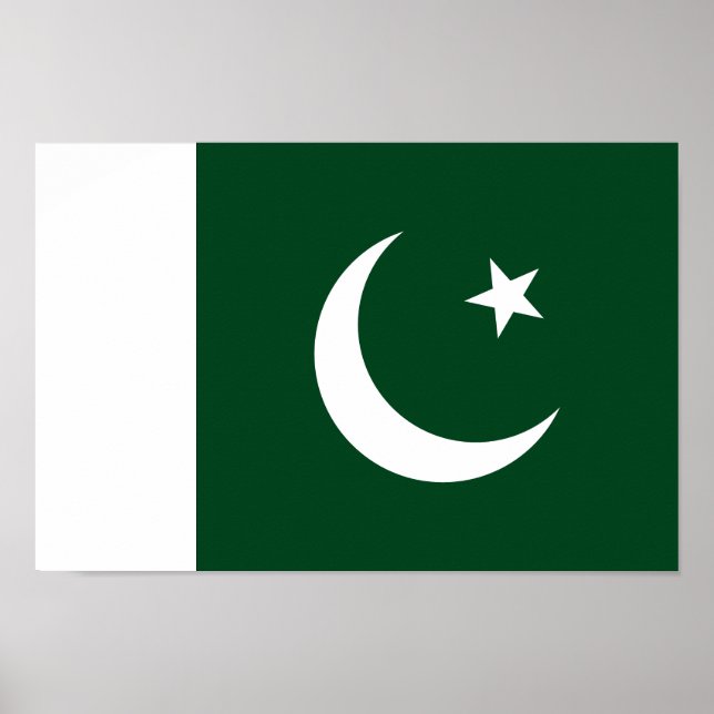 Pakistan Flagga Poster (Framsidan)