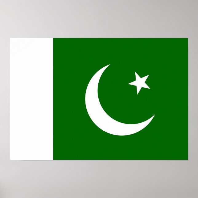 Pakistan Flagga Poster (Framsidan)
