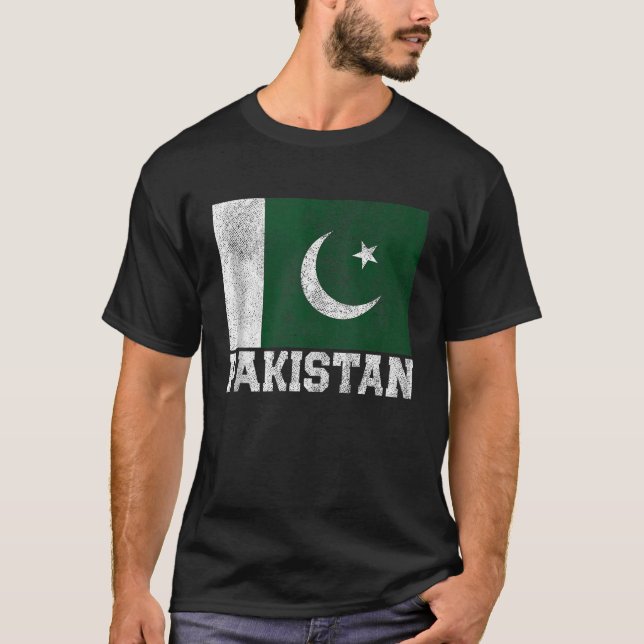 Pakistan Flagga Pride Roots Land Family Nation Na T Shirt (Framsida)