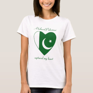 Pakistan Flagga Raring T-Shirt