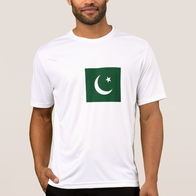 Pakistan Flagga T Shirt (Framsida)