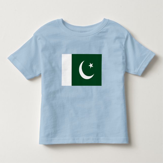 Pakistan Flagga T Shirt (Framsida)