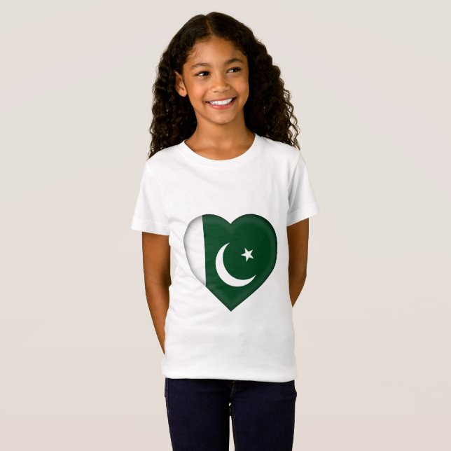 Pakistan flagga t-shirt (Hel framsida)