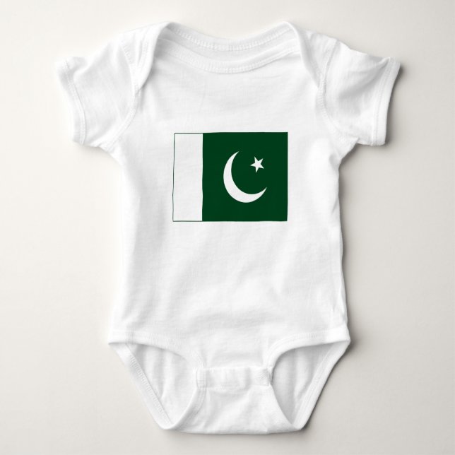 Pakistan Flagga T Shirt (Framsida)