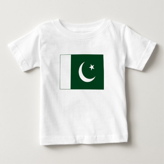 Pakistan Flagga T Shirt (Framsida)