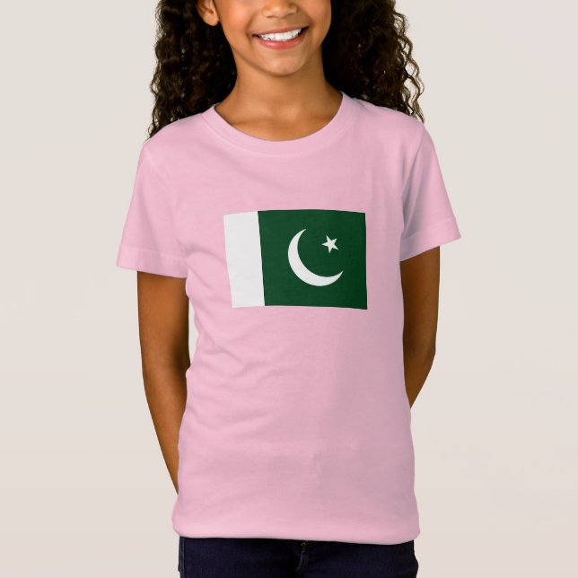 Pakistan Flagga T Shirt (Framsida)