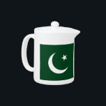 Pakistan Flagga Tekanna<br><div class="desc">Ta med lite kulturellt pride till din tetid med eleganten Pakistans Flagga Tekanna, en perfekt blandning av funktionalitet och nationellt pride! Denna tekanna är utformad med stor noggrannhet och har en levande och slående representation av den pakistanska flagga, och skapar den som ett vackert tillskott till alla kök- eller teuppsamlingar....</div>