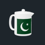 Pakistan Flagga Tekanna<br><div class="desc">Ta med lite kulturellt pride till din tetid med eleganten Pakistans Flagga Tekanna, en perfekt blandning av funktionalitet och nationellt pride! Denna tekanna är utformad med stor noggrannhet och har en levande och slående representation av den pakistanska flagga, och skapar den som ett vackert tillskott till alla kök- eller teuppsamlingar....</div>
