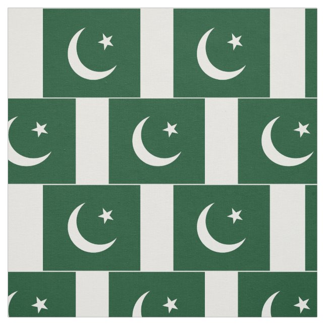 Pakistan Flagga Tyg (Provkarta)