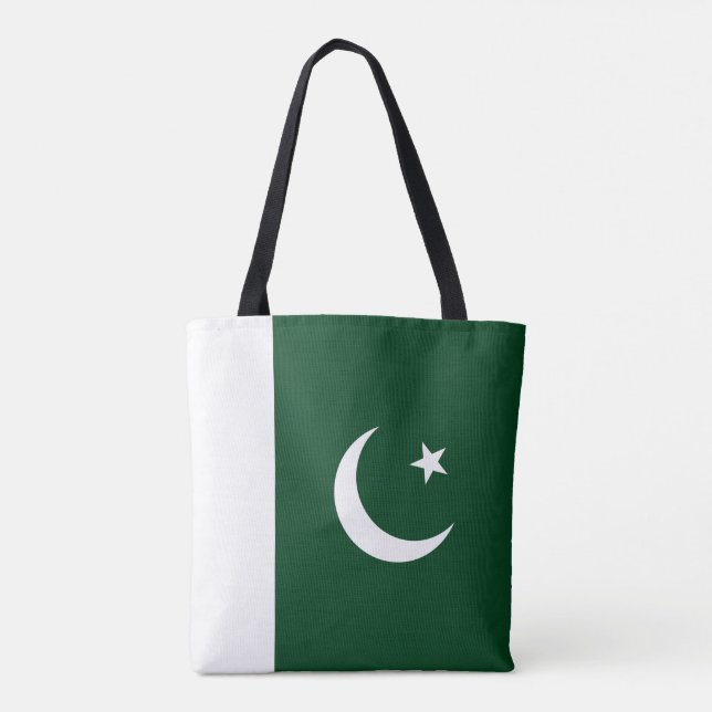 Pakistan Flagga Tygkasse (Baksida)