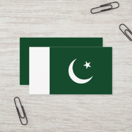Pakistan flagga visitkort