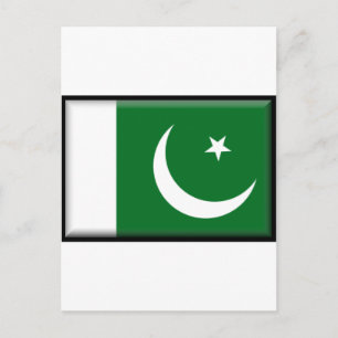 Pakistan Flagga Vykort